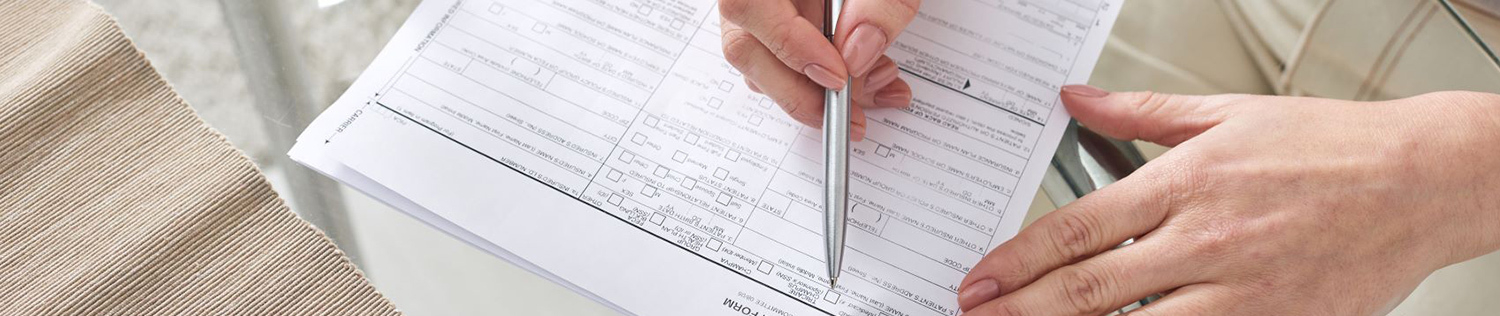 Schrijven noteren papier verzekering