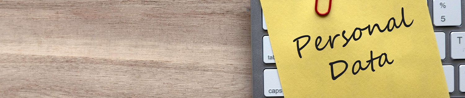 Personal data banner