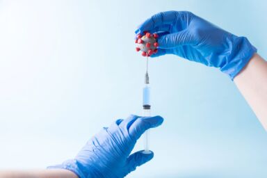 Virus injectie corona covid klein