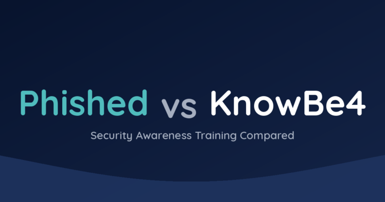Phished vs Know Be4 comparison security awareness training platforms compared